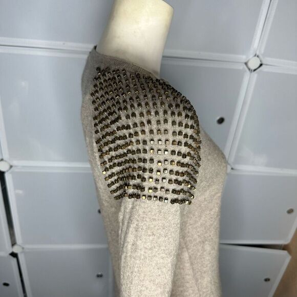 Halogen Embellished Shoulder Cashmere Sweater Size XS - Picture 15 of 16